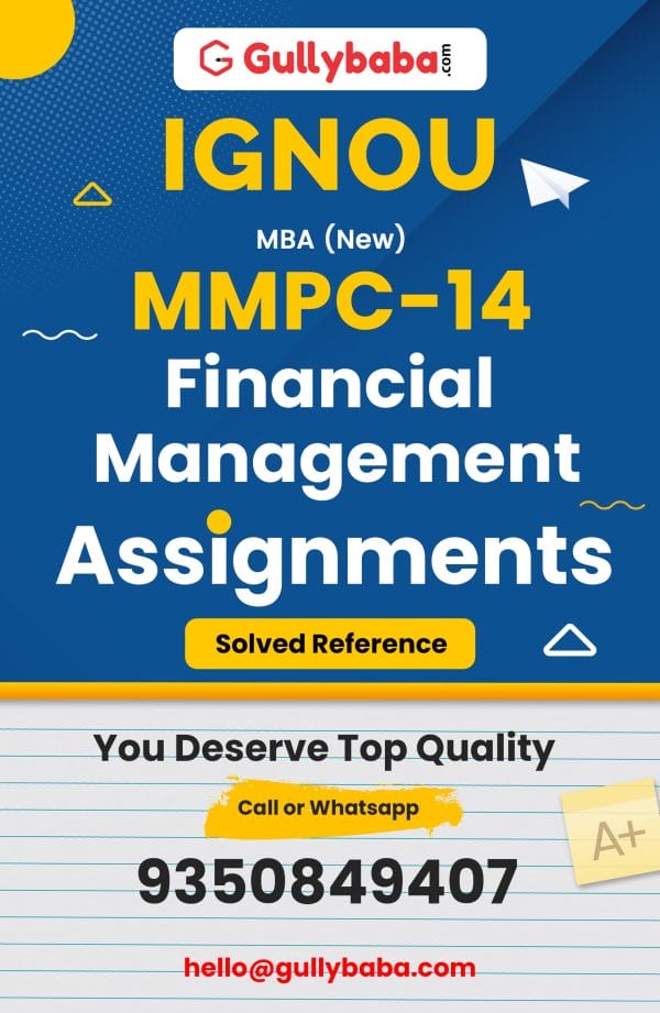 MMPC-14 Assignment