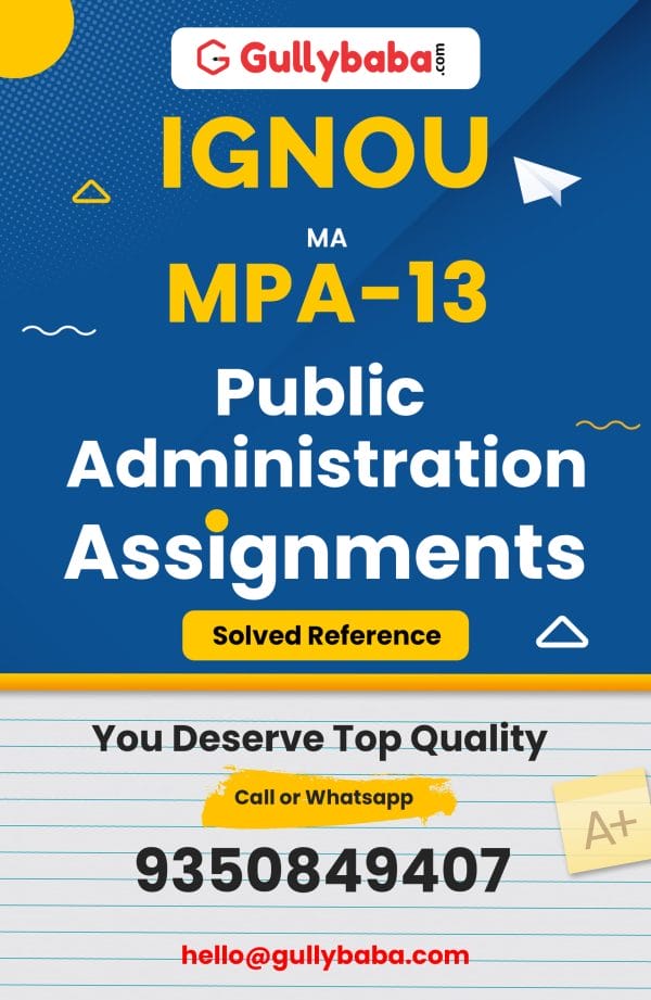 MPA-13 Assignment