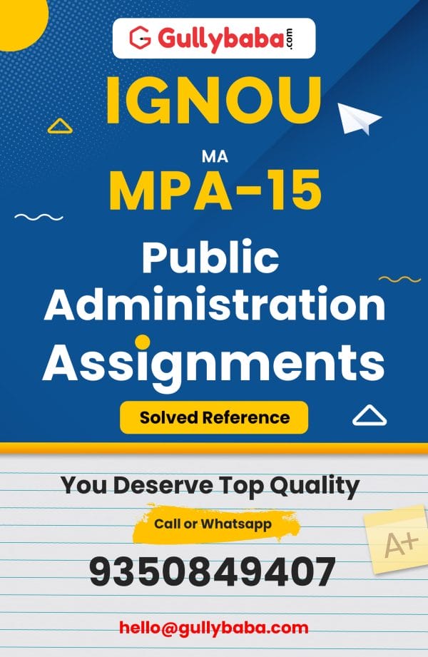 MPA-15 Assignment