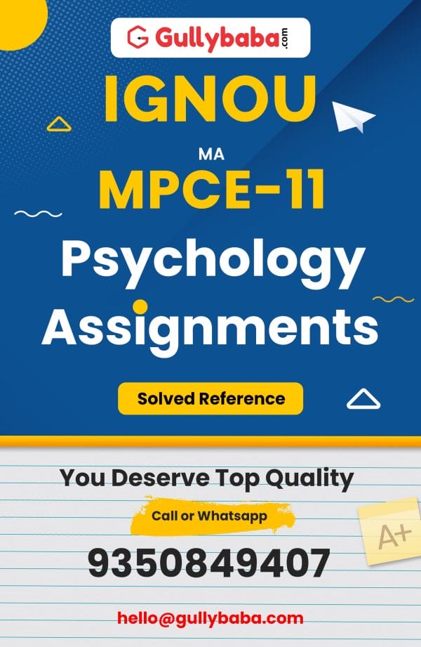 MPCE-11 Assignment