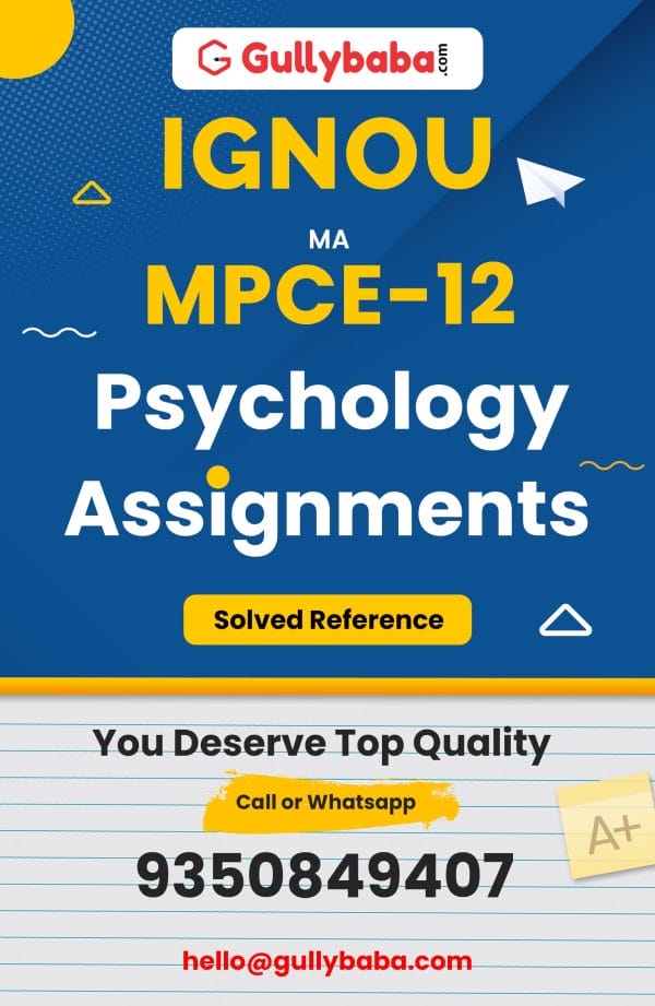 MPCE-12 Assignment