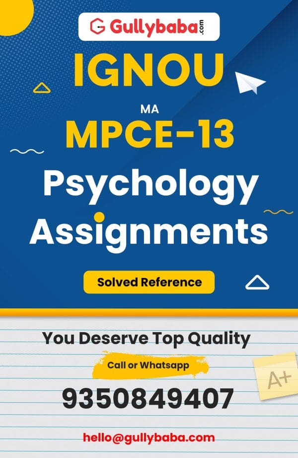 MPCE-13 Assignment