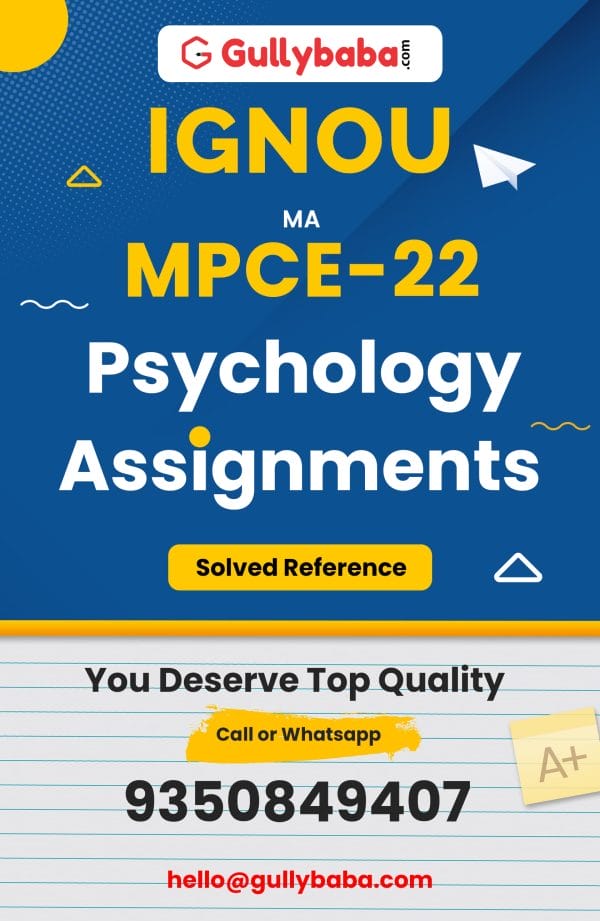 MPCE-22 Assignment
