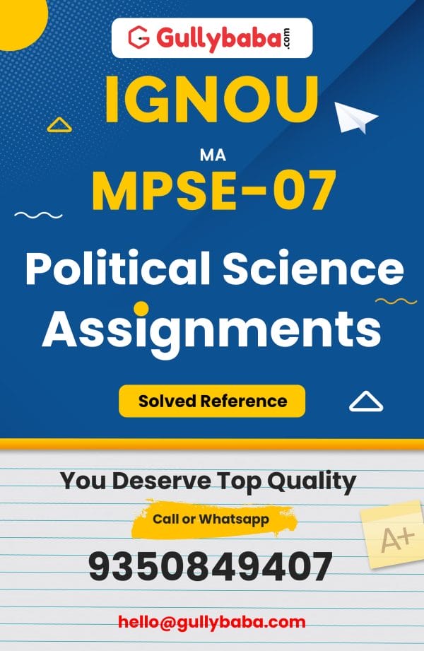 ignou assignment for ma political science