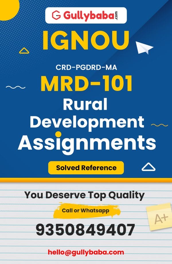 MRD-101 Assignment