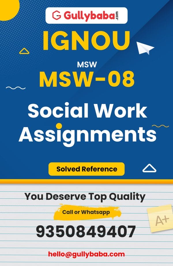 MSW-08 Assignment