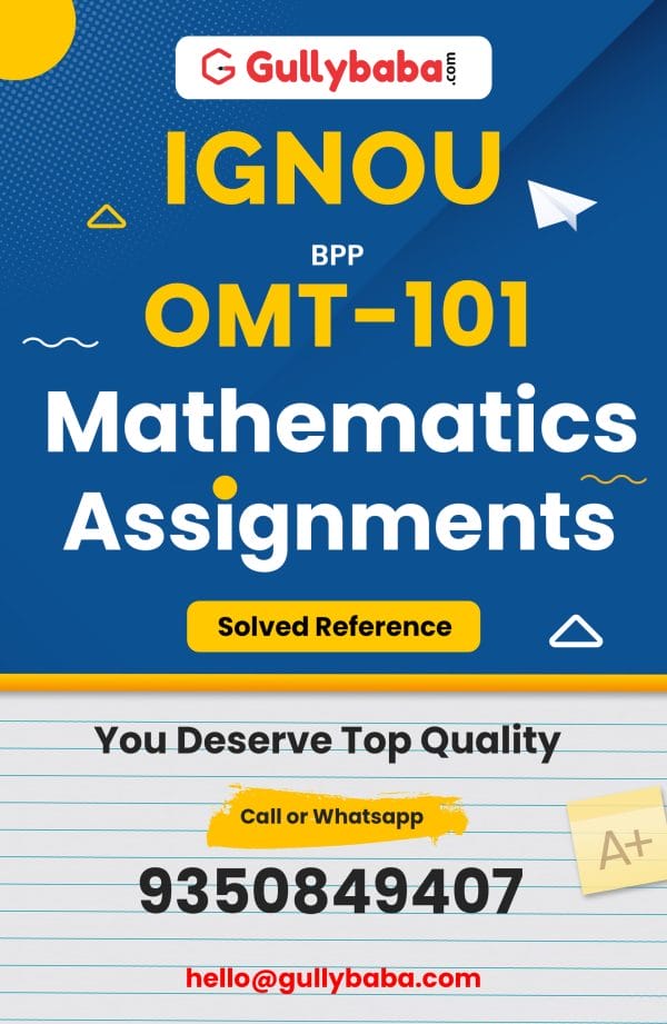 OMT-101 Assignment