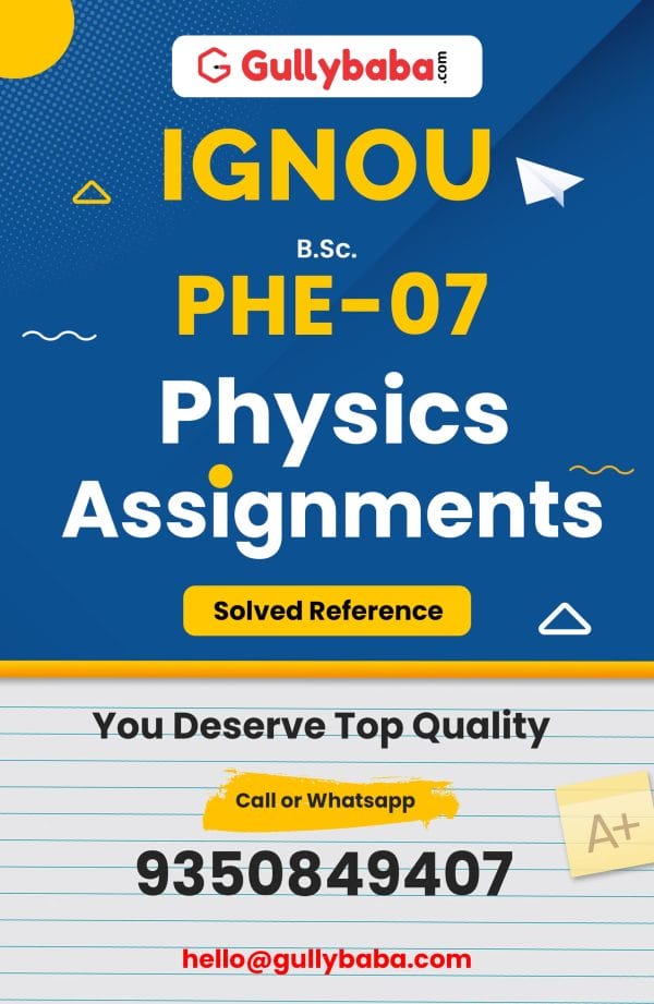PHE-07 Assignment