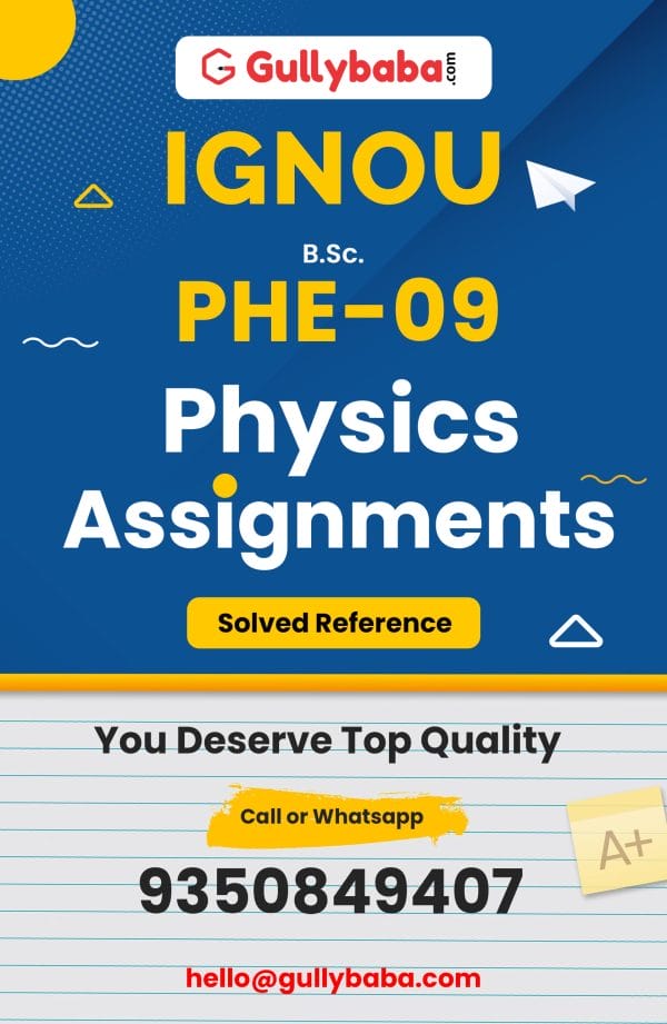PHE-09 Assignment