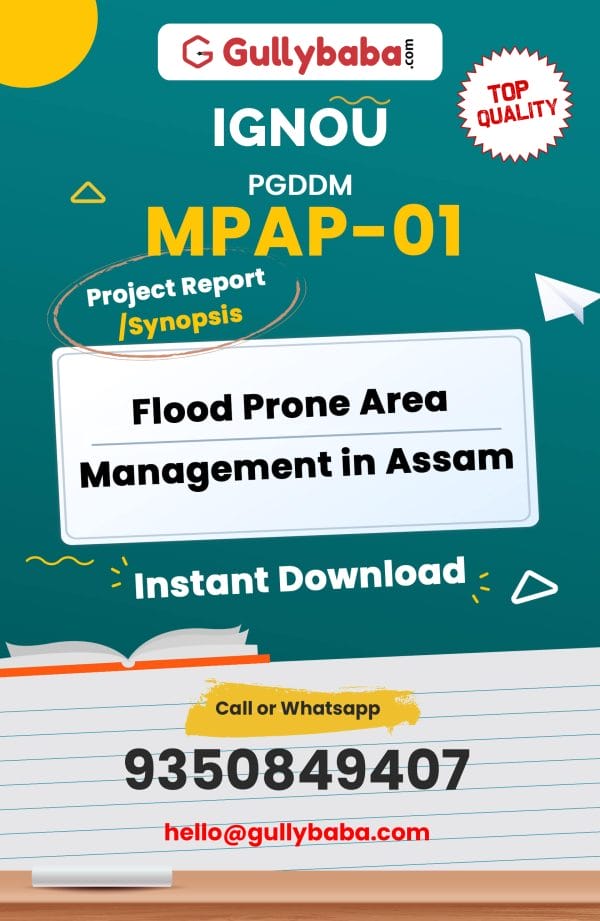 MPAP-01 Project – Flood Prone Area Management in Assam