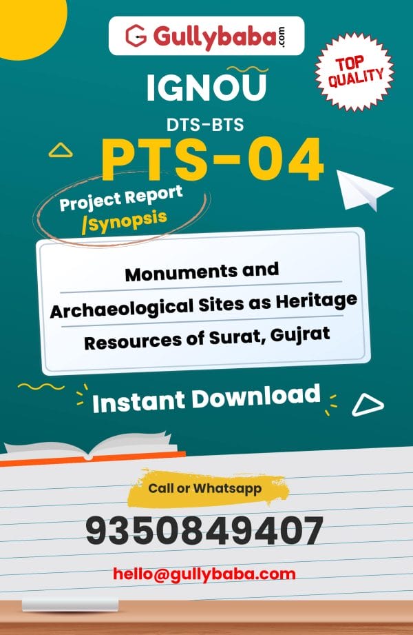 PTS-04 Project – Monuments and Archaeological Sites as Heritage Resources of Surat, Gujrat