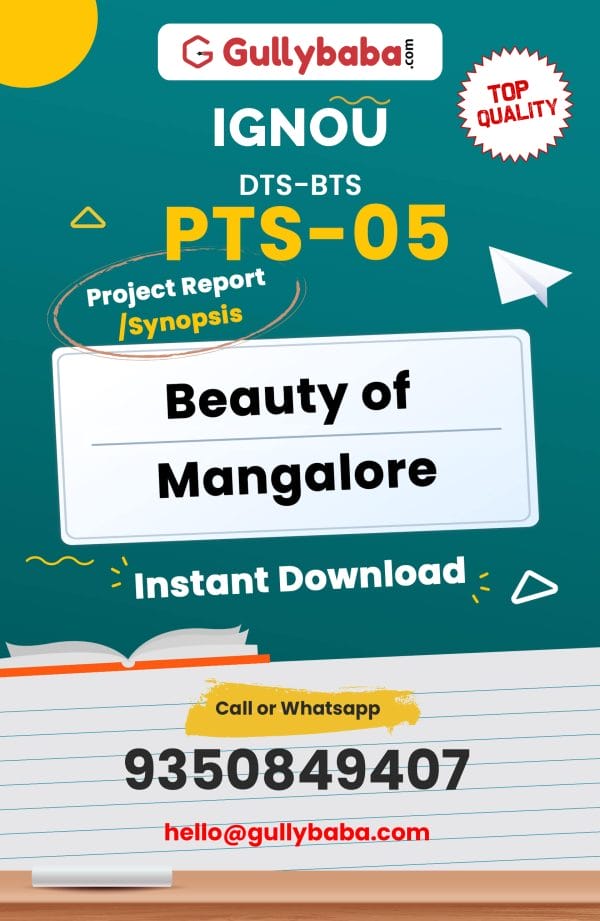 PTS-05 Project – Beauty of Mangalore