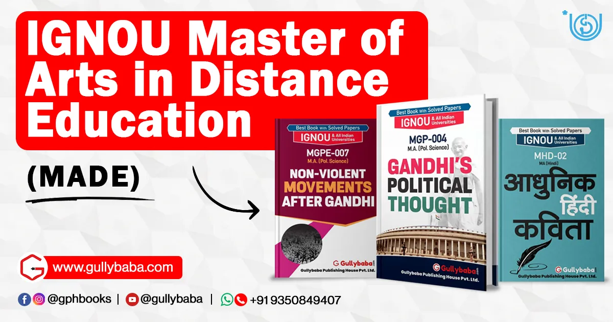 IGNOU Master of Arts in Distance Education (MADE)