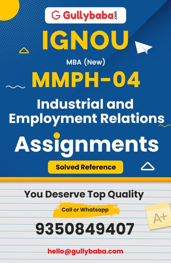 MMPH-04 Assignment