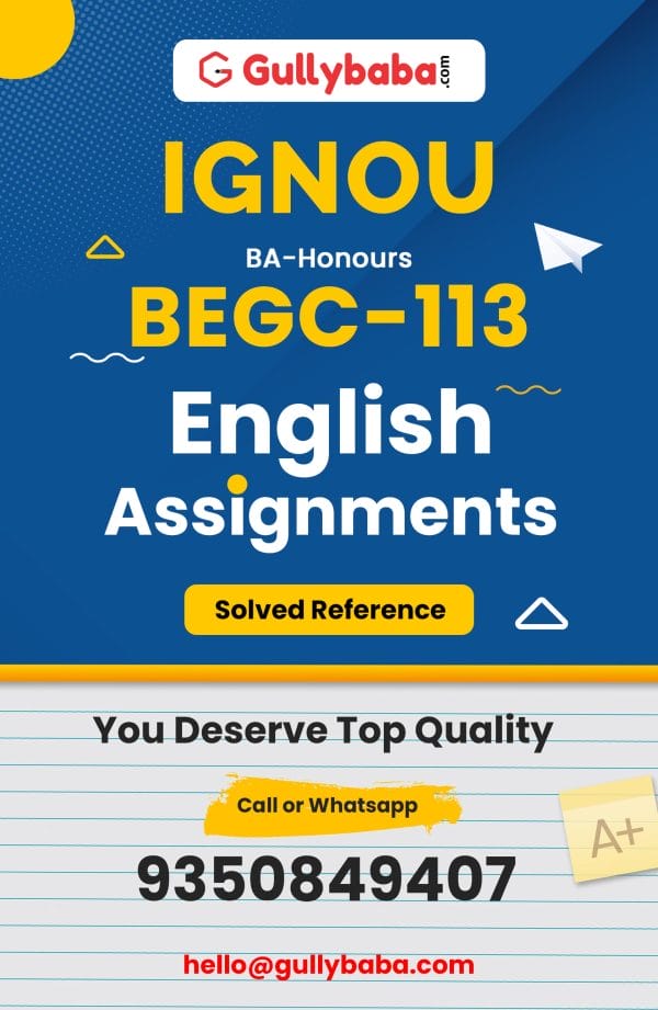 BEGC-113 Assignment