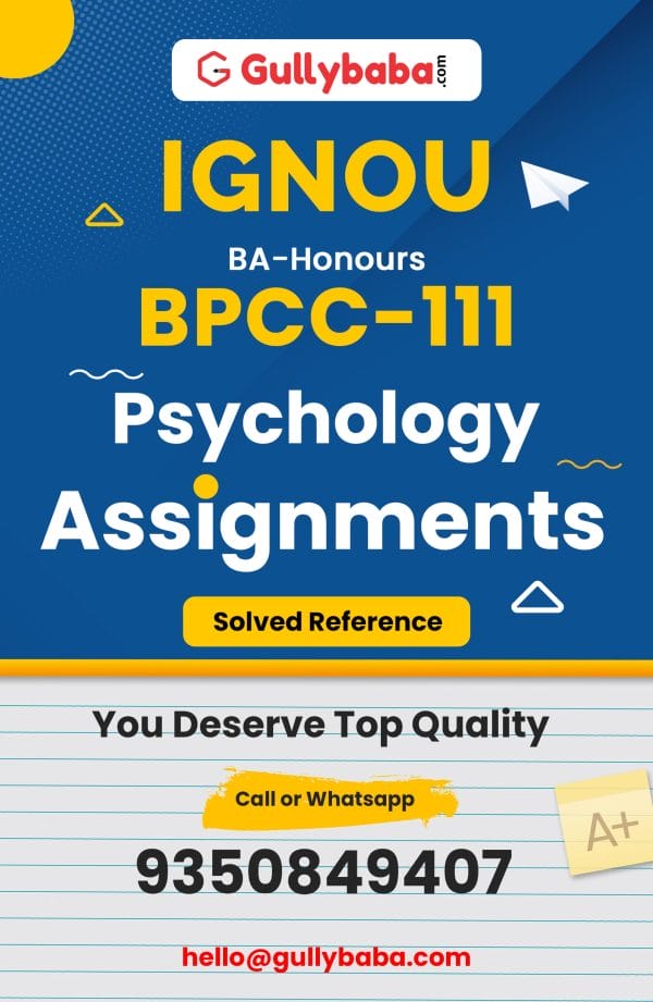BPCC-111 Assignment