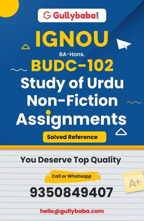 BUDC-102 Assignment