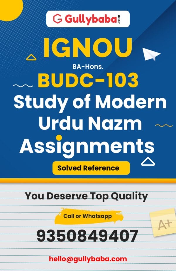 BUDC-103 Assignment