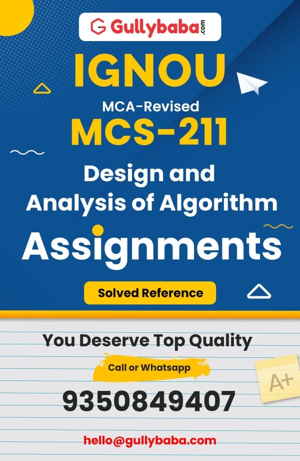 MCS-211 Assignment