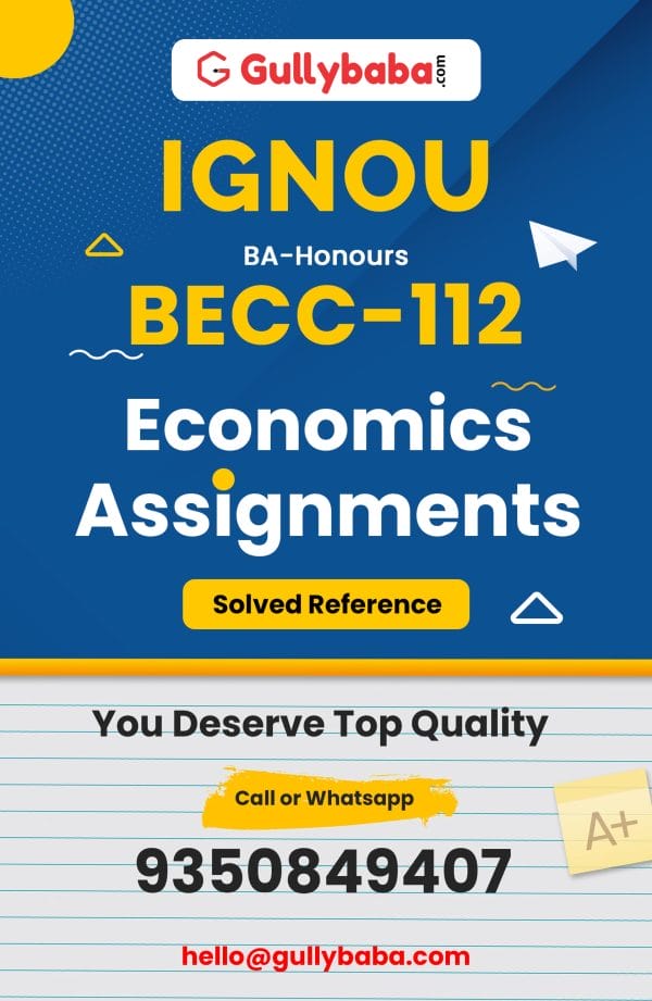 BECC-112 Assignment