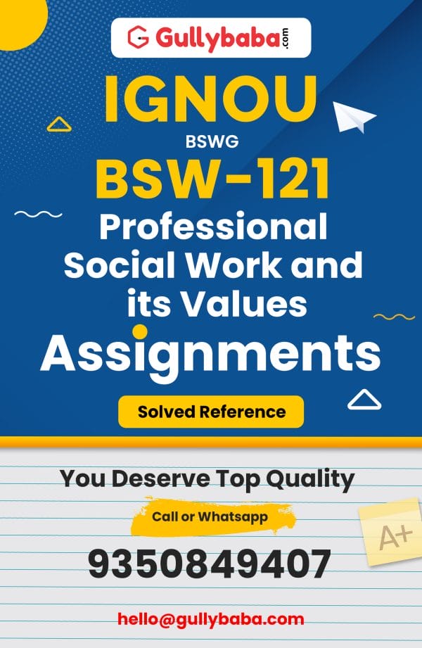 BSW-121 Assignment