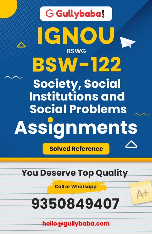 BSW-122 Assignment