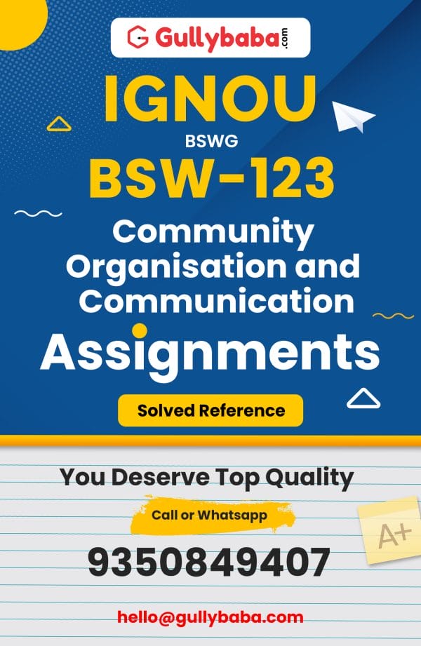 BSW-123 Assignment