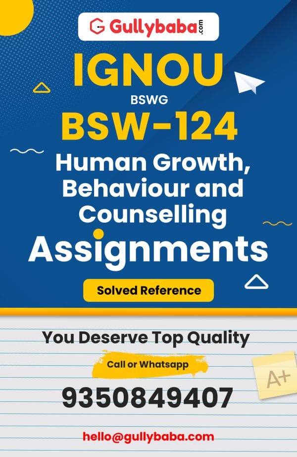 BSW-124 Assignment
