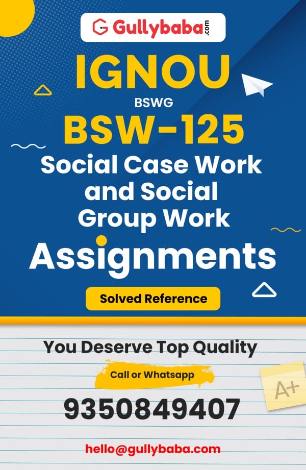 BSW-125 Assignment