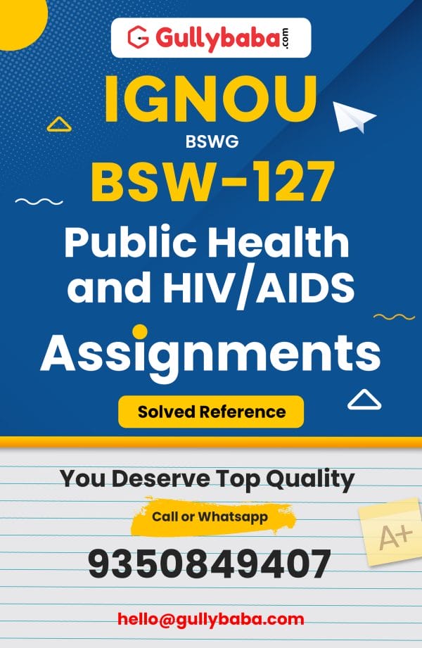 BSW-127 Assignment