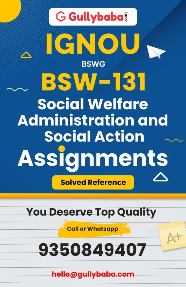 BSW-131 Assignment