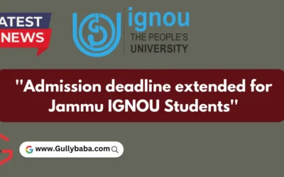 Last date for admission and re-registration in IGNOU extended till 10th
