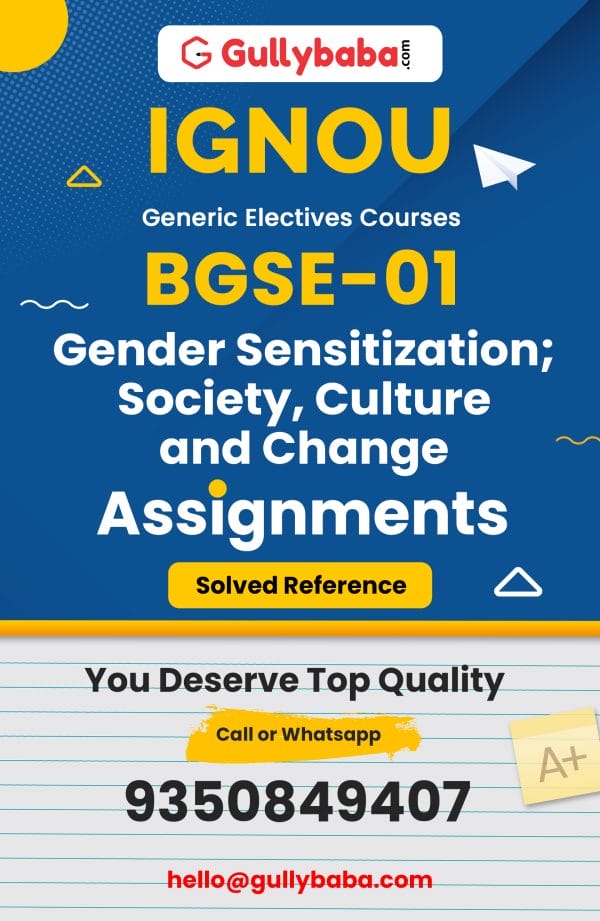 BGSE-01 Assignment