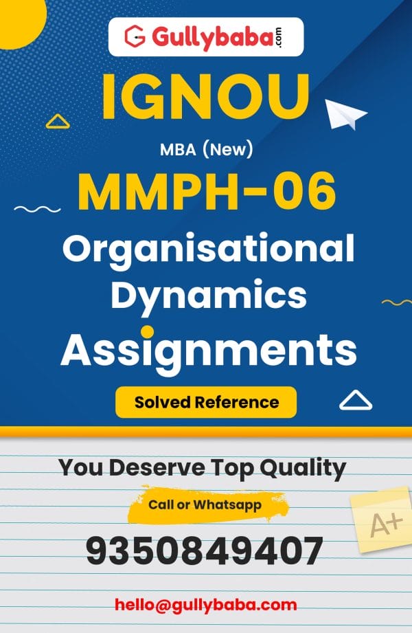 MMPH-06 Assignment