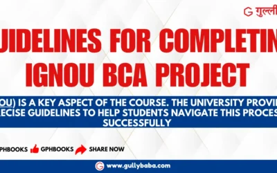 Guidelines for Completing IGNOU BCA Project