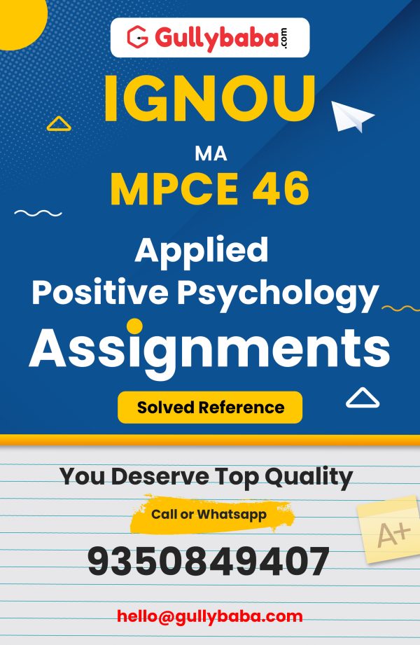 MPCE-46 Assignment