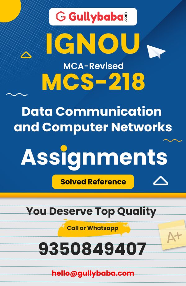 MCS-218 Assignment
