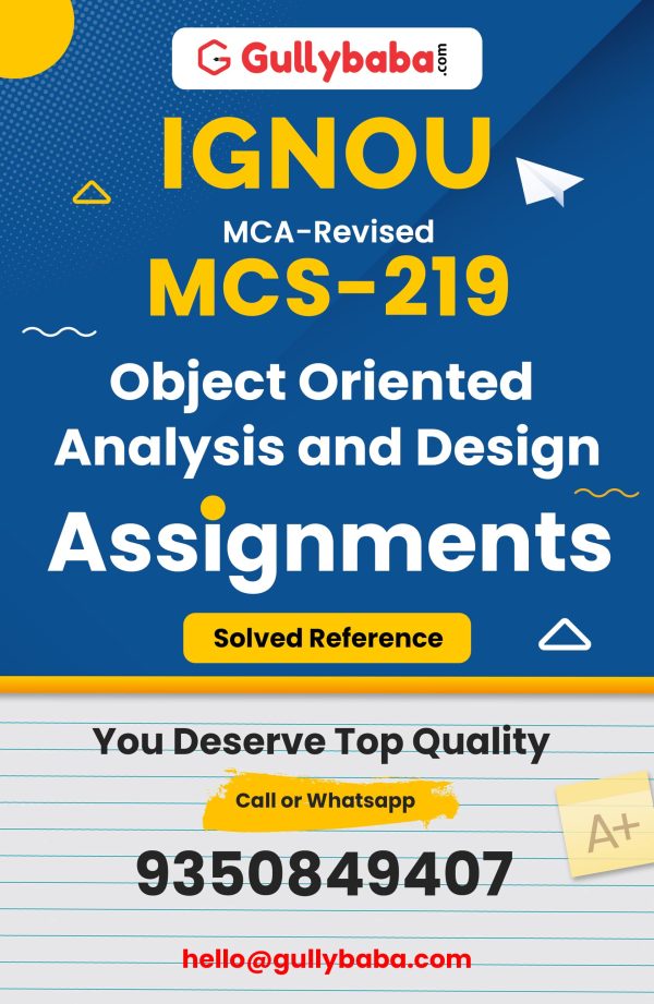 MCS-219 Assignment