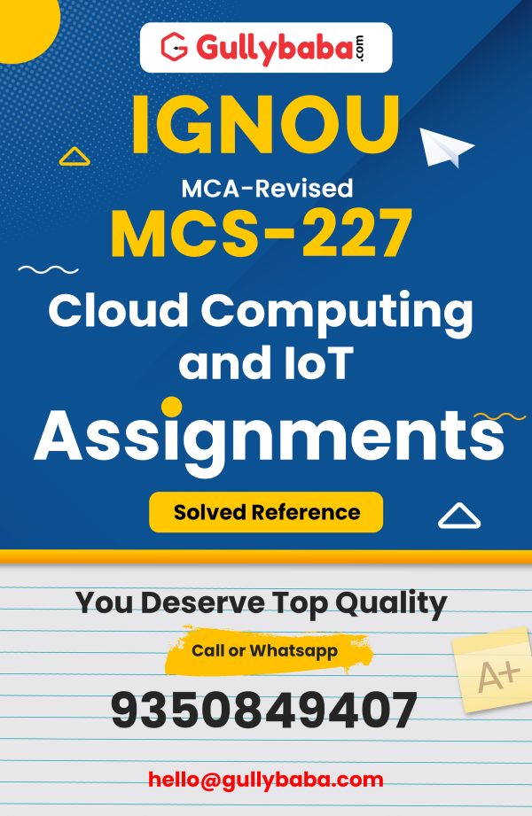 MCS-227 Assignment