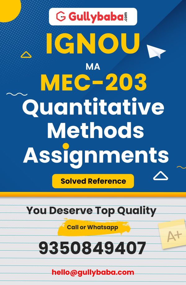 MEC-203 Assignment