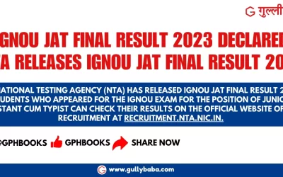 IGNOU JAT Final Result 2023 Declared: NTA releases IGNOU JAT Final Result 2023