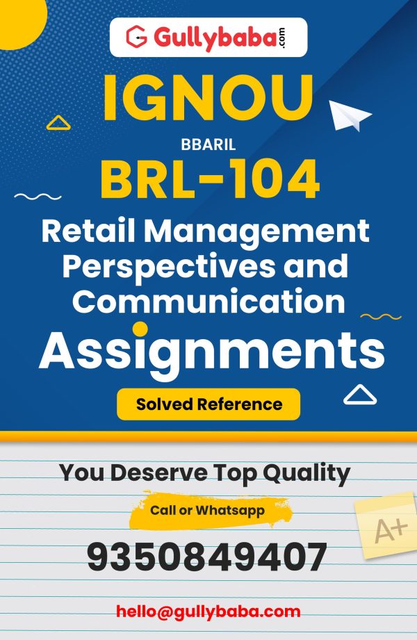 BRL-104 Assignment