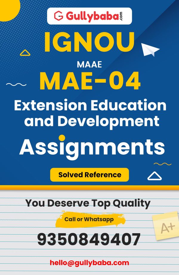 MAE-04 Assignment