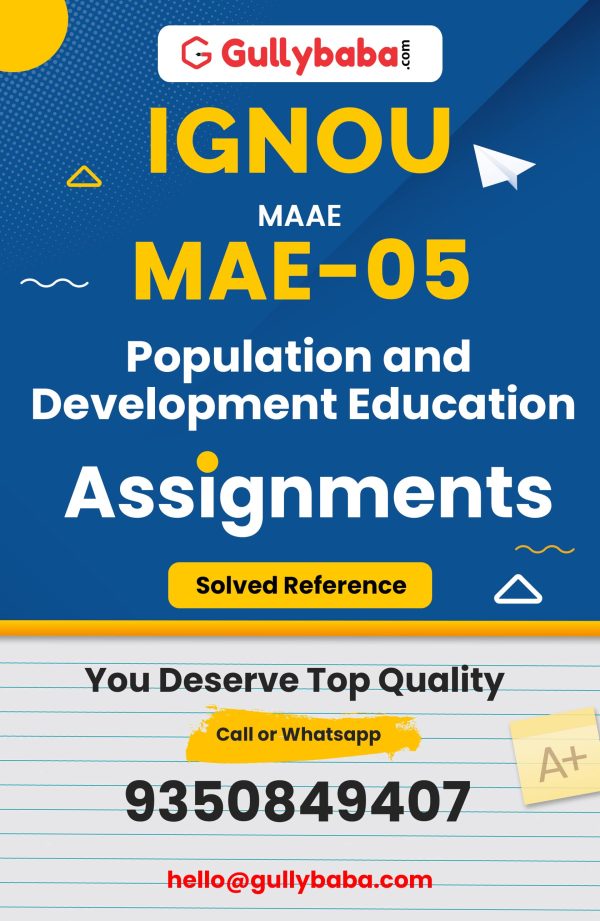 MAE-05 Assignment