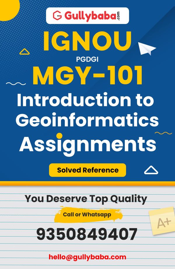 MGY-101 Assignment