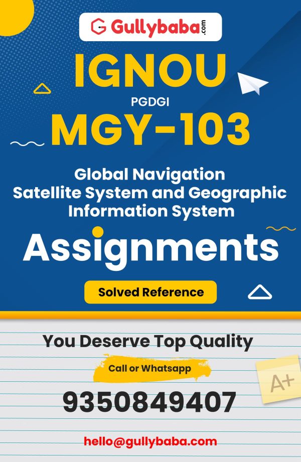 MGY-103 Assignment