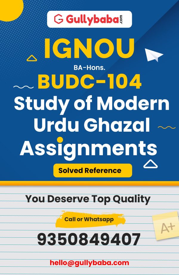 BUDC-104 Assignment