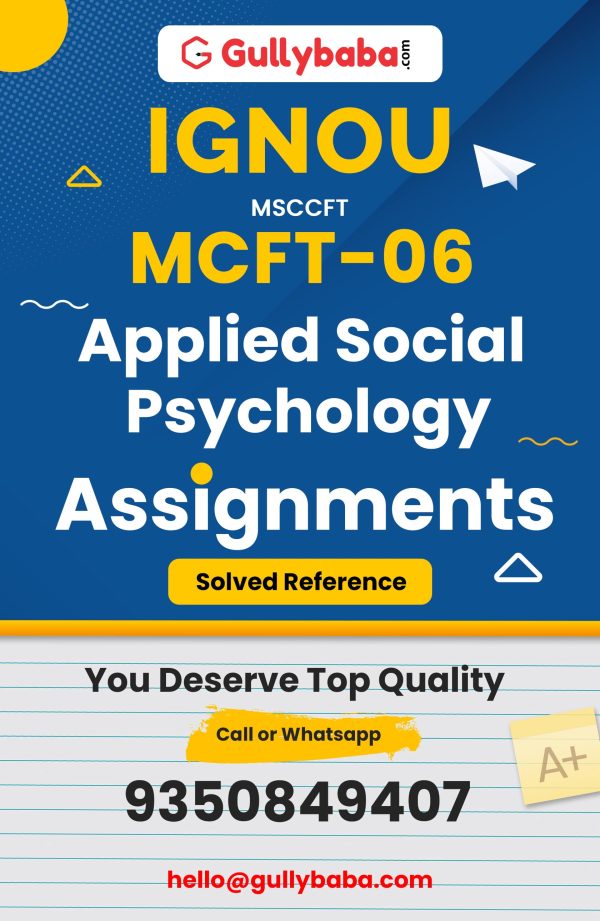 MCFT-06 Assignment