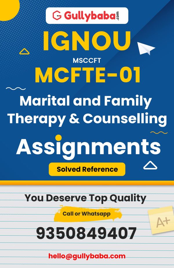 MCFTE-01 Assignment