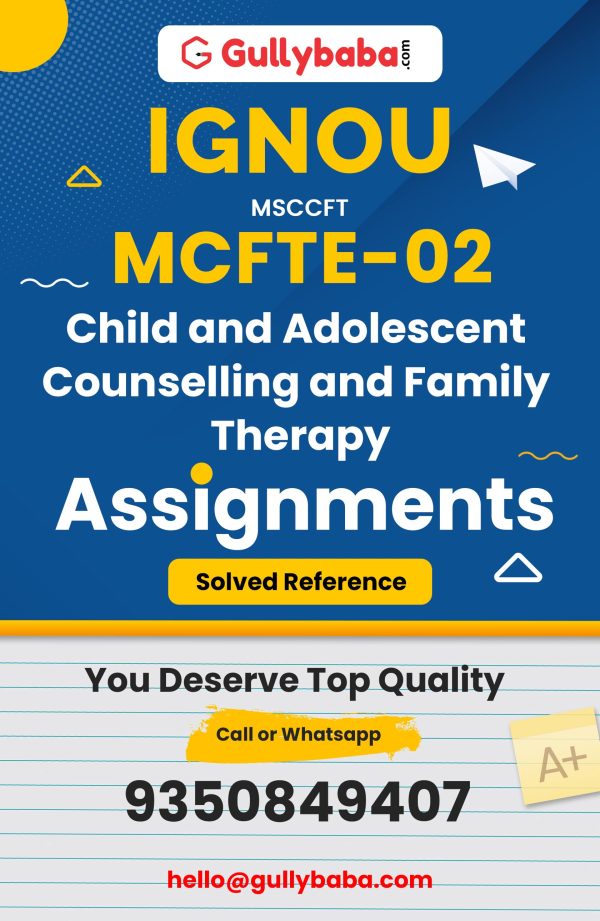 MCFTE-02 Assignment